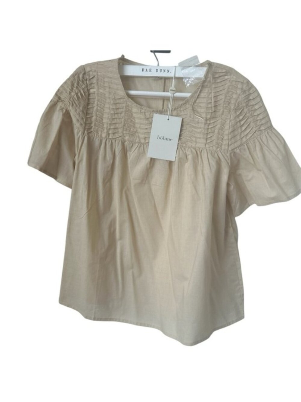 Blouse in Sand, Size 10, NWT